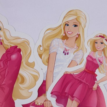 Themez Only Barbie Paper Cutout 5 Piece Pack